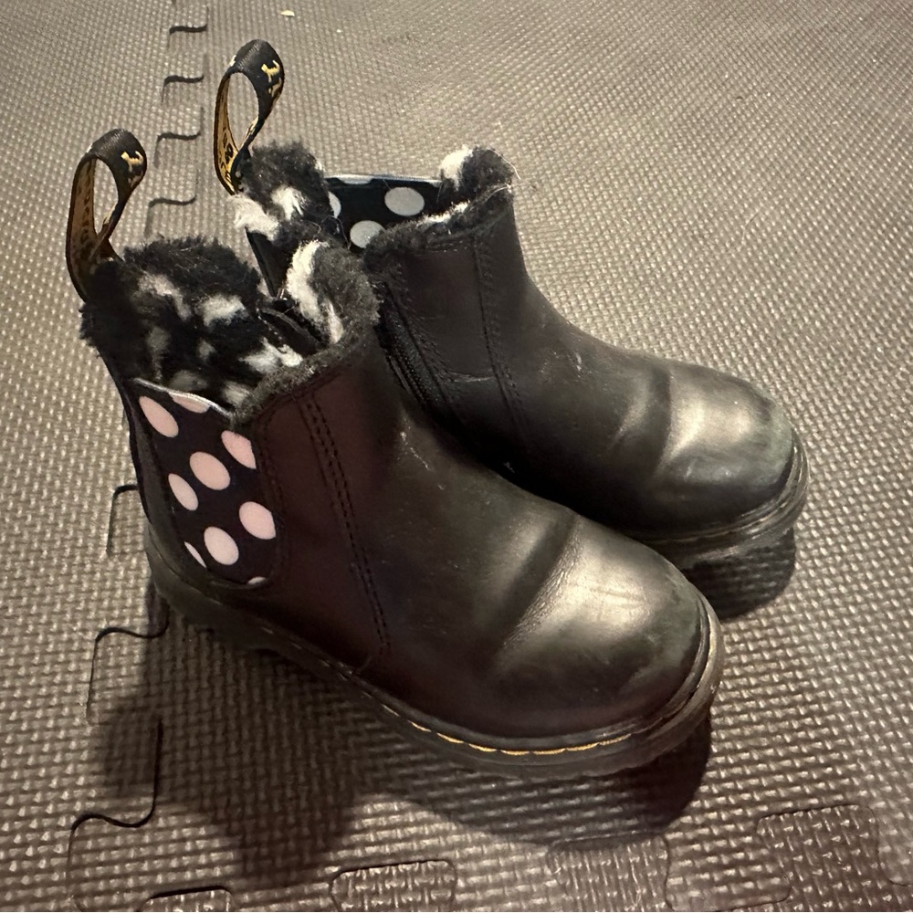 Toddler Girls Doc Martens Polka Dot